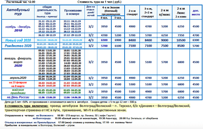 База отдыха «Динамо» цены
