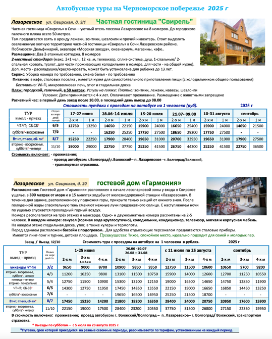 Гостевой дом «На Свирской» цены